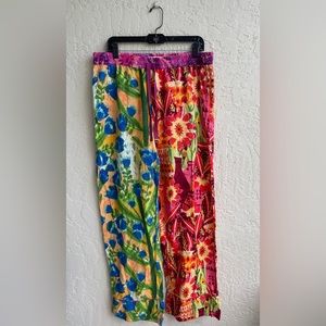 Roeqiya Fris Anthropologie Garden Bloom Flannel Pajama Pants